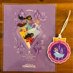 2023 Disney Princess Half Marathon poster and luggage tag